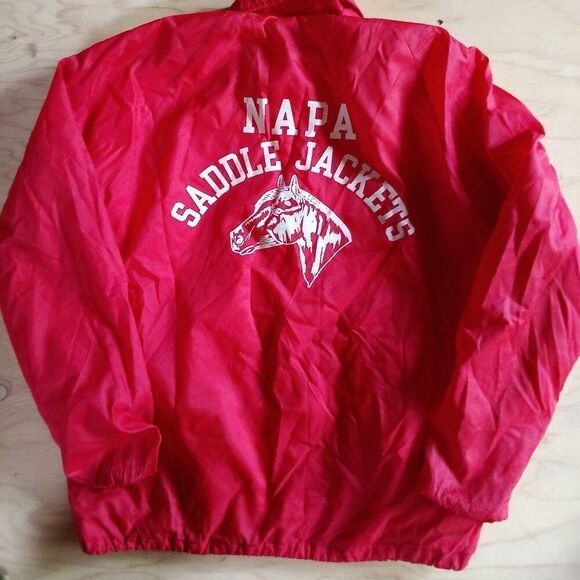 Vintage Champion Napa Saddle Jackets Snap Windbreaker Jacket - Picture 6 of 6